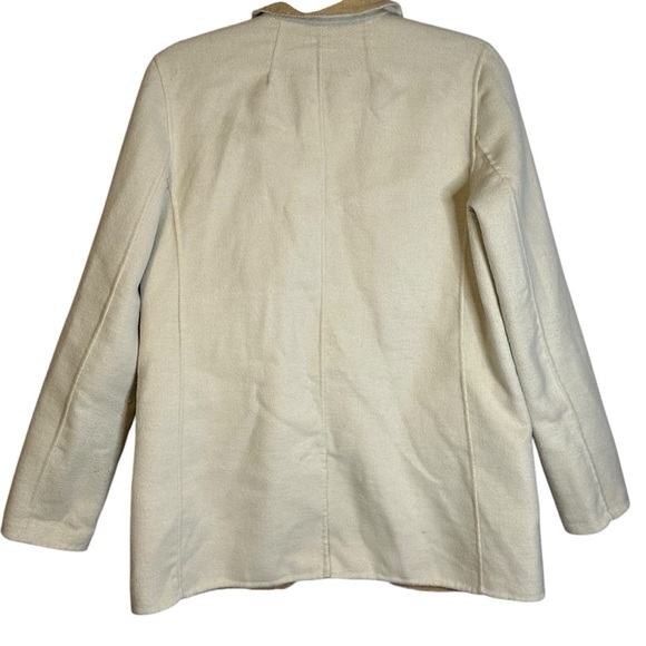 J Crew Leighton Blazer Double Faced Wool Cream Sand One Button Size 2 #BJ930 - Picture 6 of 13